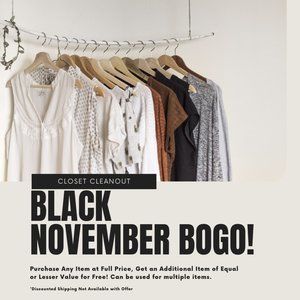 CLOSET CLEAN OUT BOGO!